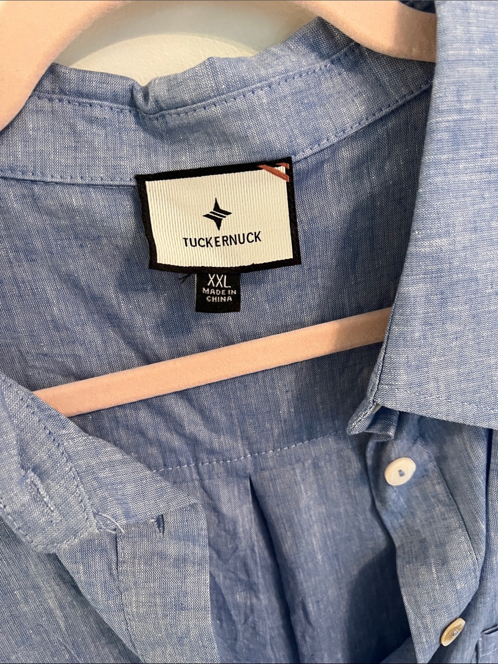 Tuckernuck Chambray Blue Mini Shirt Dress - Picture 2 of 2